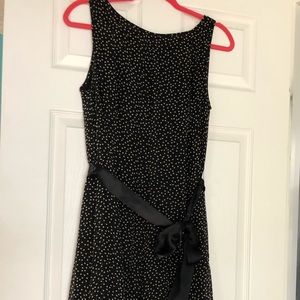 Adrianna Papell Polka Dot Silk Chiffon Dress